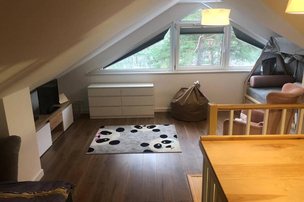 Dwupoziomowy Apartament Nad Jeziorem W Lesie Augustów Exterior foto